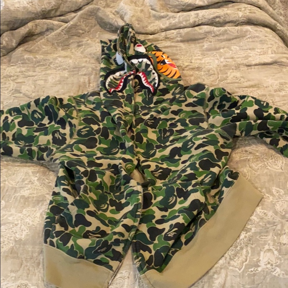 Bape abc camo green size m